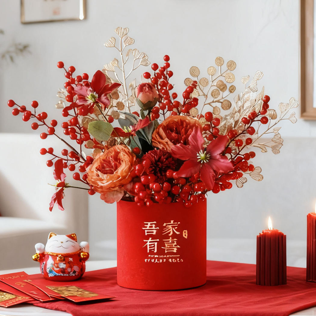 沁园春乔迁之喜发财果福桶摆件入宅抱抱福桶套装新房搬家仪式用品,家居饰品,仿真花/假花,淘宝优惠券,粉丝福利购,淘宝优惠卷