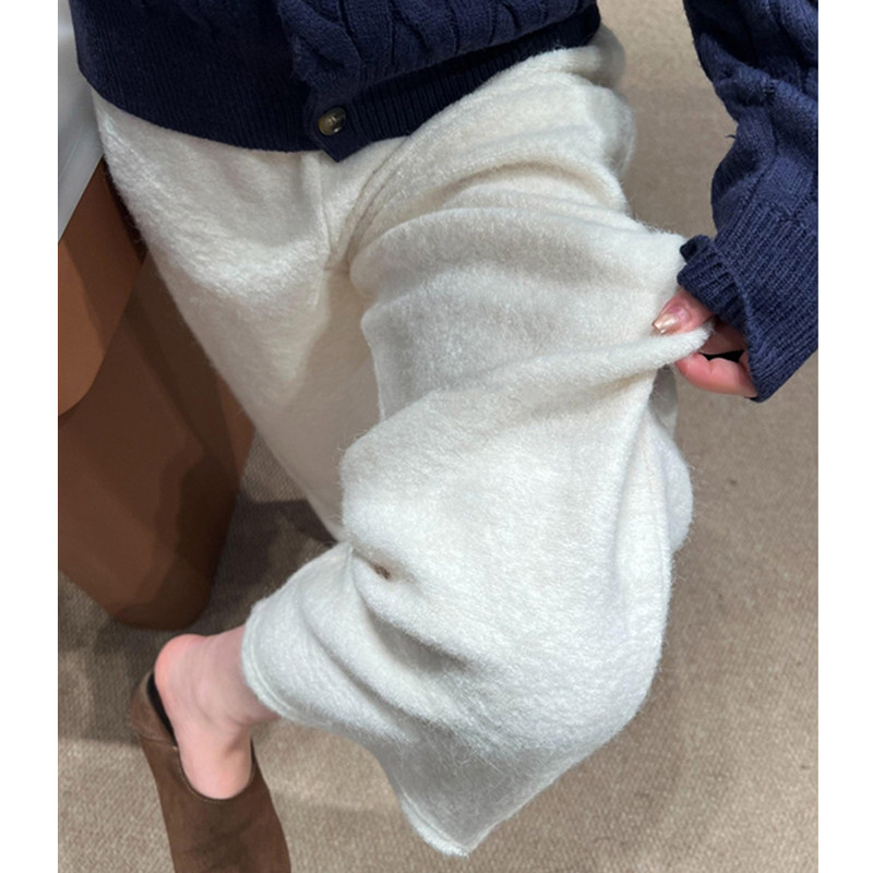 加厚保暖毛呢休闲阔腿裤女大码秋冬2025新款胖mm宽松显瘦直筒长裤,女装/女士精品,大码裤装,淘宝优惠券,粉丝福利购,淘宝优惠卷