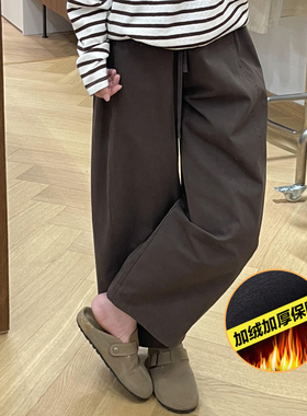 九分弯刀休闲裤女大码春夏新款胖mm宽松显瘦小个子直筒阔腿奶奶裤