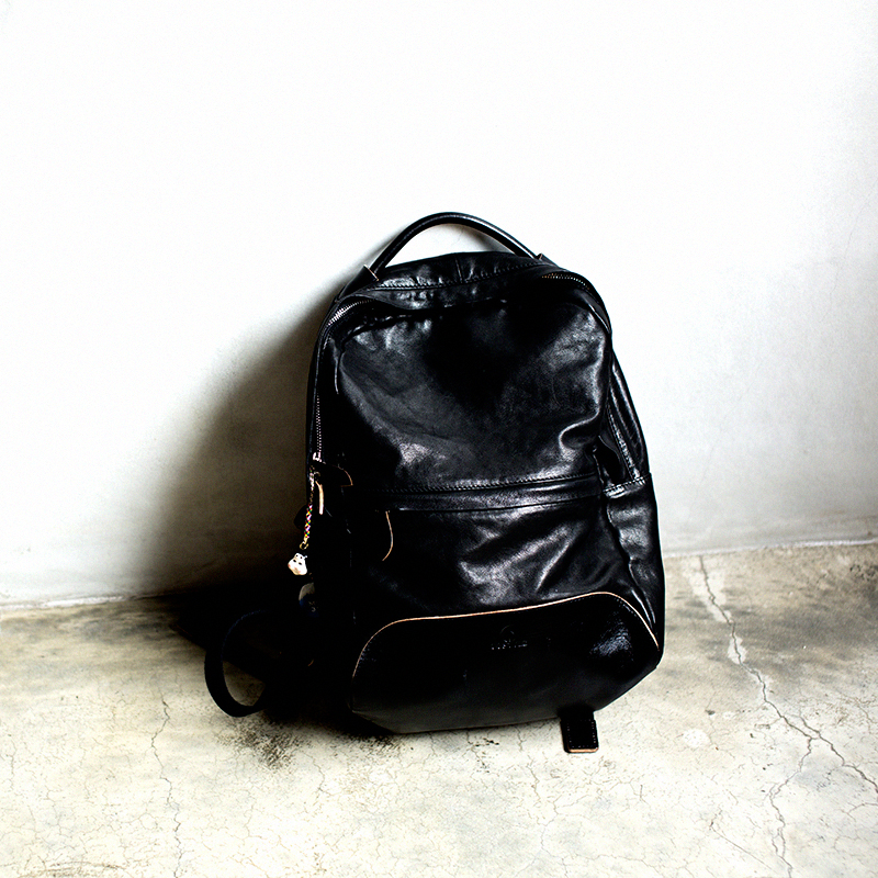 FOSTYLE旅途男女休闲牛皮双肩包