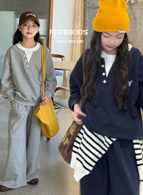 女童套装春秋新款慵懒休闲好显瘦的卫衣套装｜早八出门不纠结