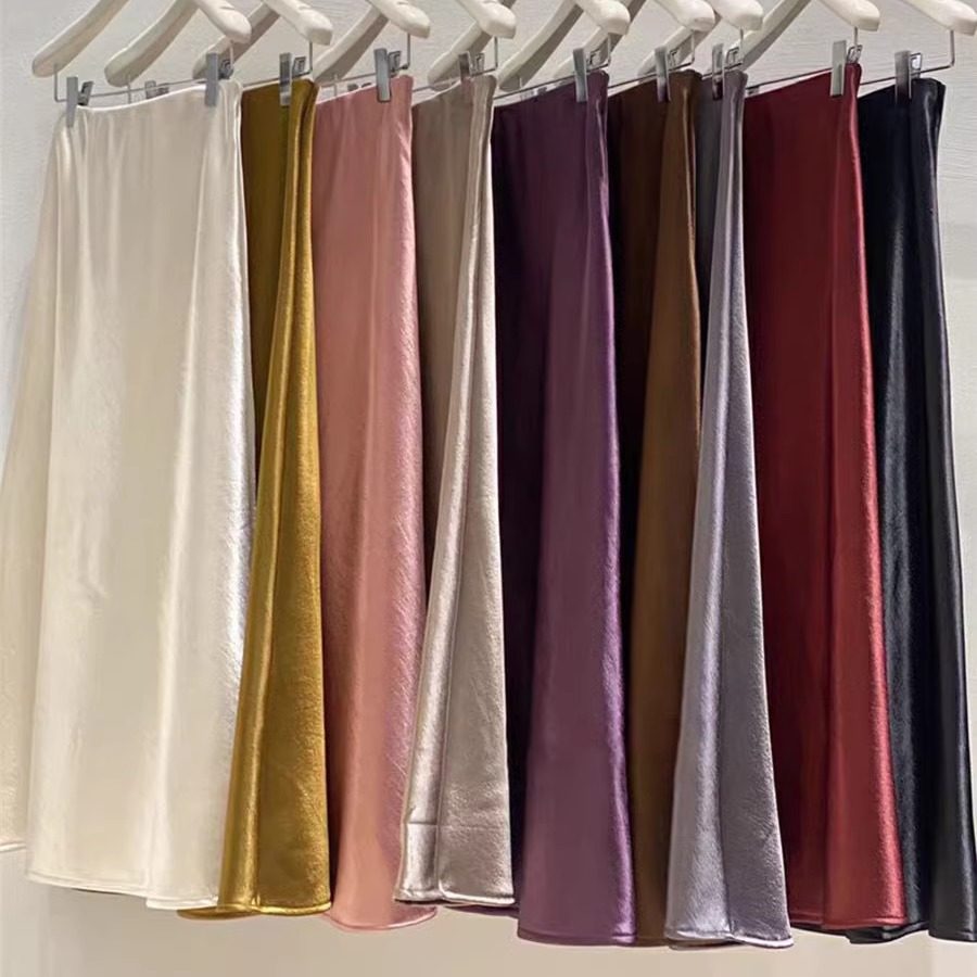 高级感法式洋气加绒缎面鱼尾半身裙女秋温柔复古垂感a字中长裙韩,女装/女士精品,半身裙,淘宝优惠券,粉丝福利购,淘宝优惠卷