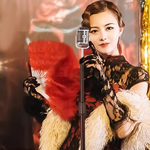 传声者 麦克风道具老式假复古话筒薛凯琪同款假摄影拍照道具