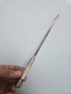 鱼叉单齿桩芯钢鱼叉手工大倒刺不跑鱼甲鱼叉大物叉锻打手工弹簧钢