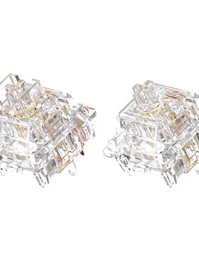 gateron佳达隆北极轴2.0全透明黄轴红轴机械键盘游戏轴体修复开关