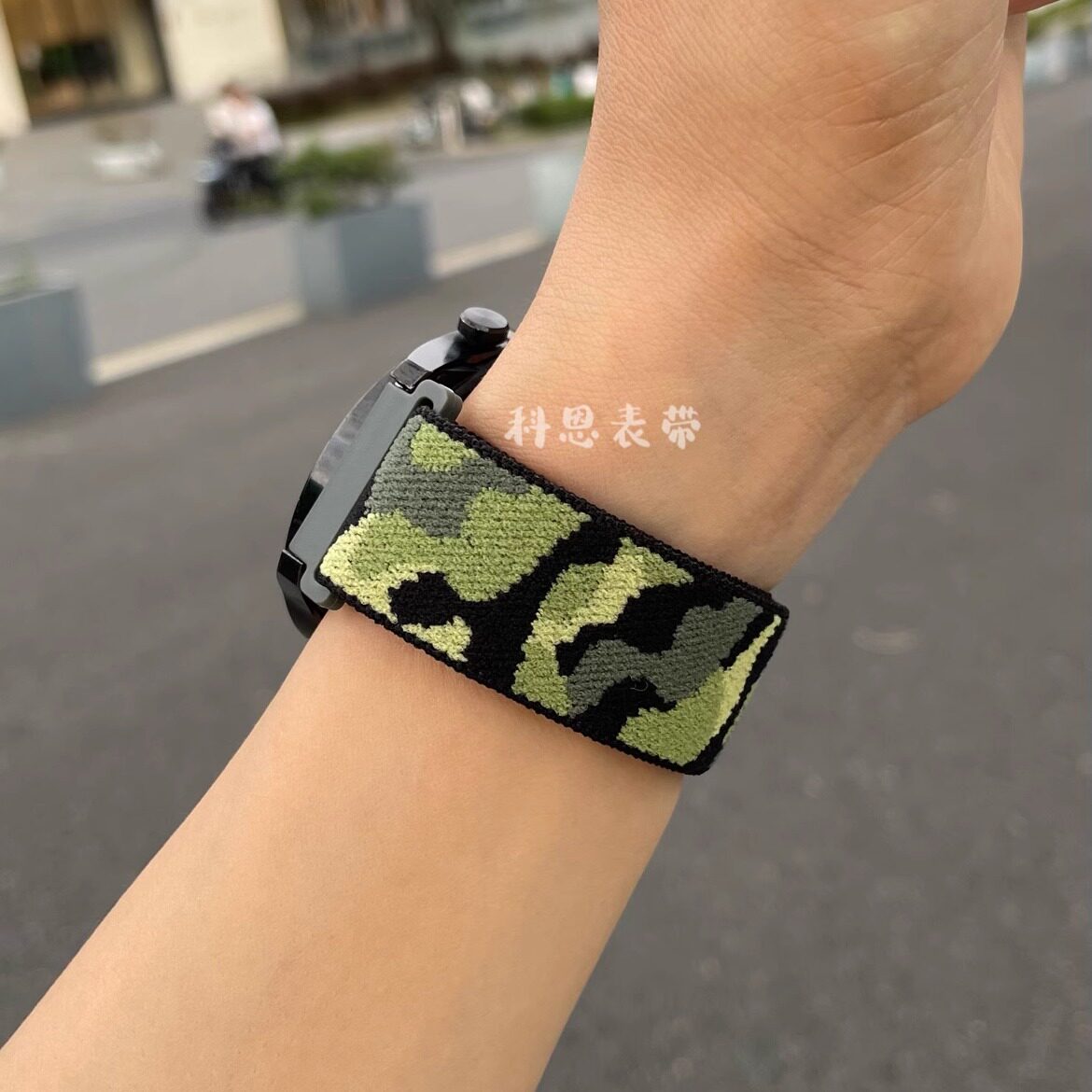 适用华为手表GT5表带watch3/4尼龙迷彩gt2/GT3proultra魔术贴