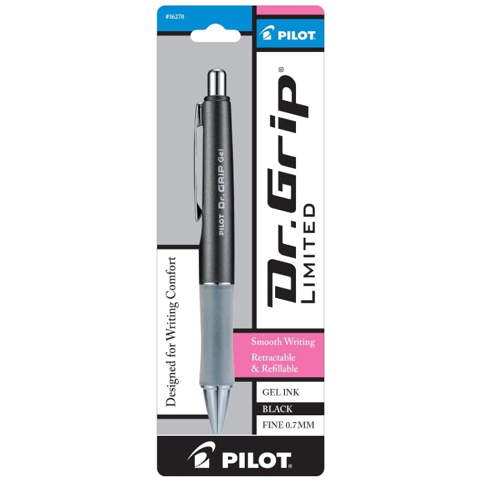 美国Dr·Grip Limited百乐PILOT按动式中性签字笔
