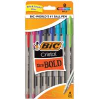 Free shipping for orders over 10 French BIC cristal bold crystal Transparent Black Blue Red Ballpoint Pen 1.6mm thumbnail 2