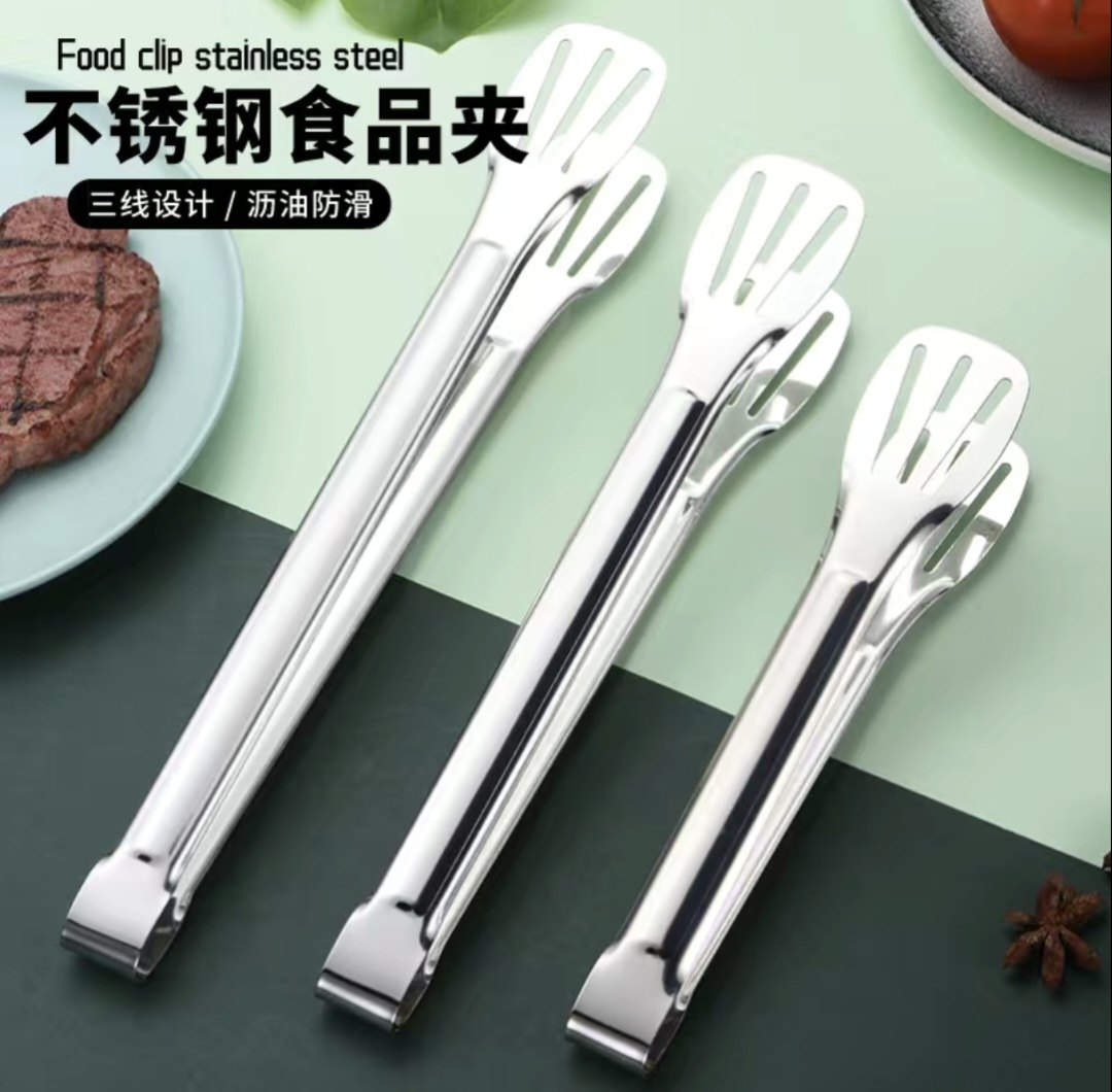 加厚商用不锈钢食品夹烧烤夹子面包馒头夹蛋糕夹烤肉熟食夹菜防烫,厨房/烹饪用具,烧烤夹/叉/铲/针,淘宝优惠券,粉丝福利购,淘宝优惠卷