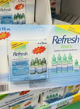Refresh Tears人造眼泪成人滴眼液眼泪水隐形可用电脑族 15ml