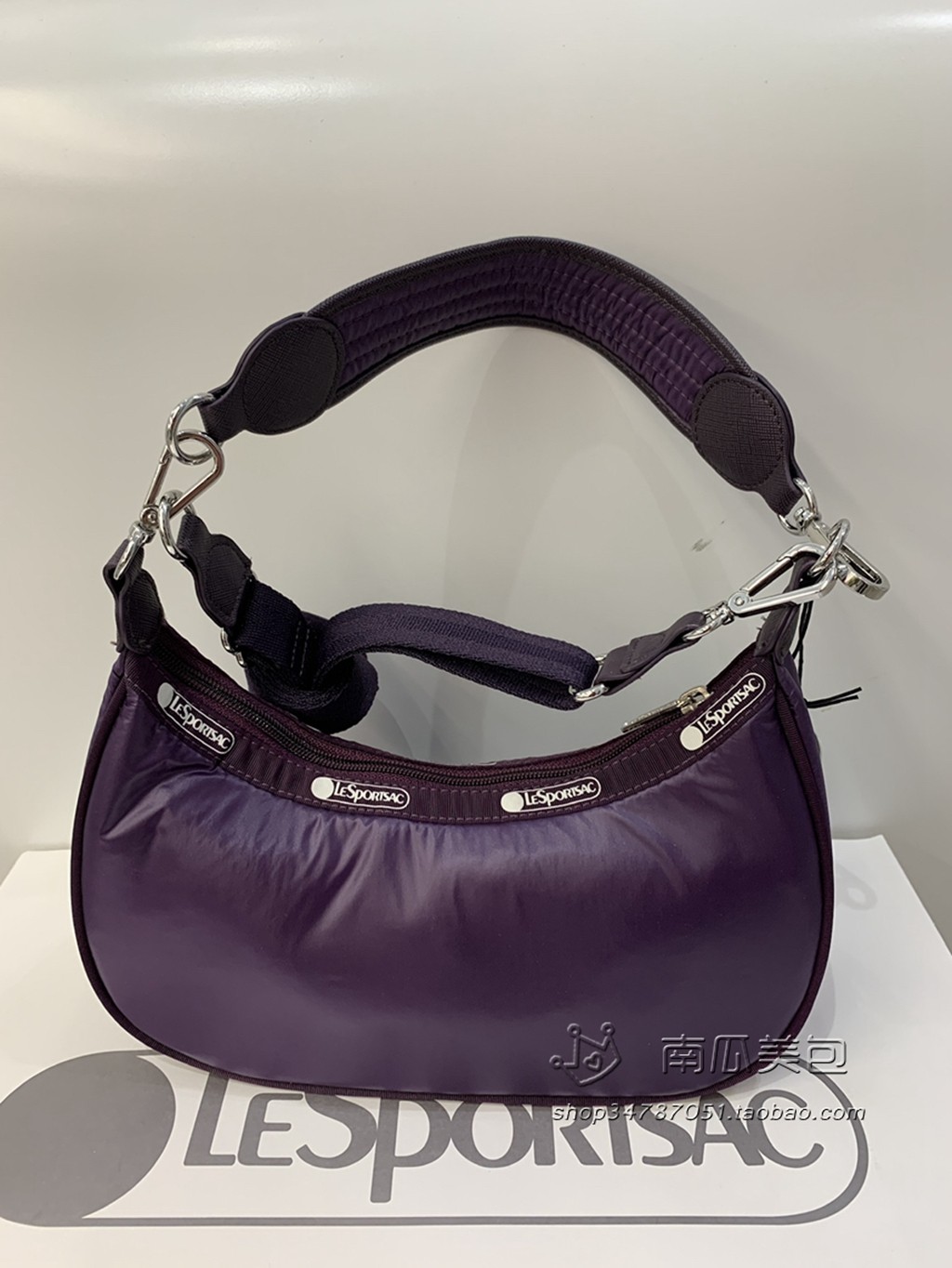 lesportsac 3743-c341手提单肩斜跨包腋下包女包背包   紫罗兰色