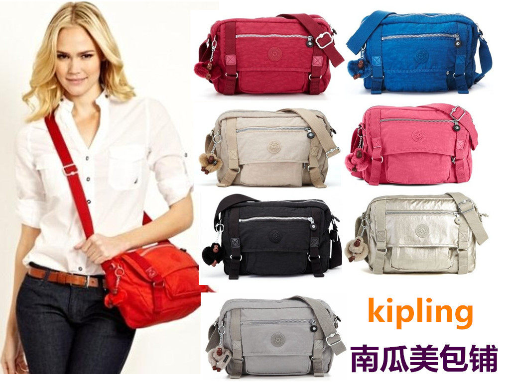 kipling 吉普林gracyhb6260单肩斜挎包旅行包背包  多色入