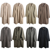 日制古着vintage复古风衣孤品oversize单排扣中长款 外套F48