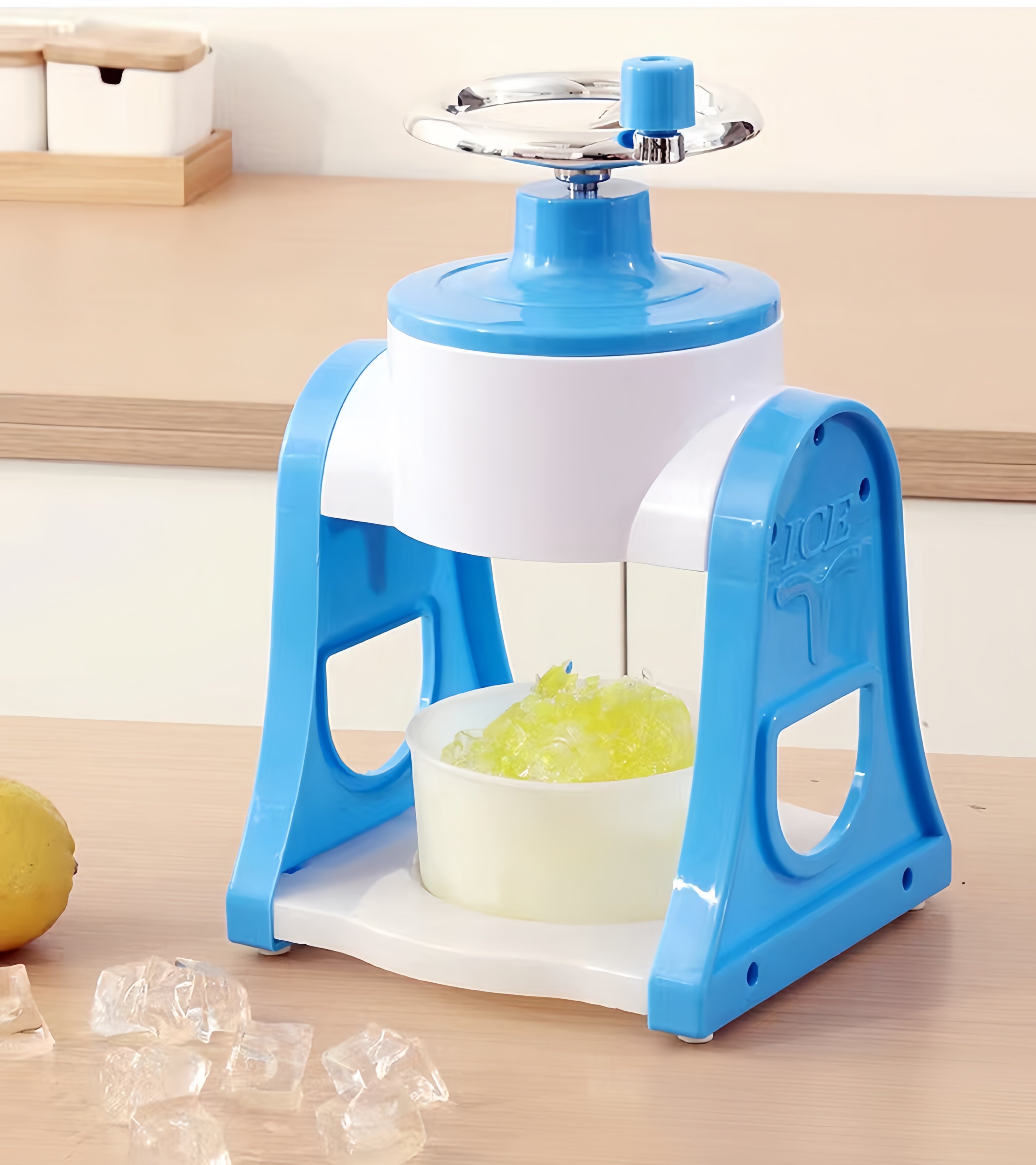 升级手摇刨冰机碎冰机小型家用手动磨冰沙冰机迷你削冰器厂家直供