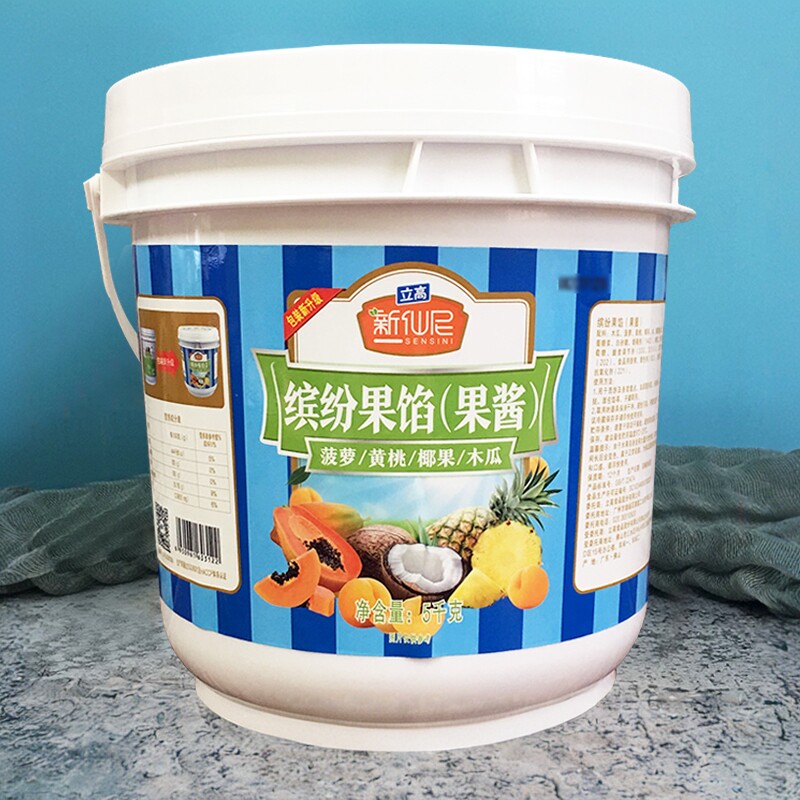 新仙尼缤纷果馅杂果馅5kg 水果馅料什锦果酱烘焙蛋糕夹心装饰原料