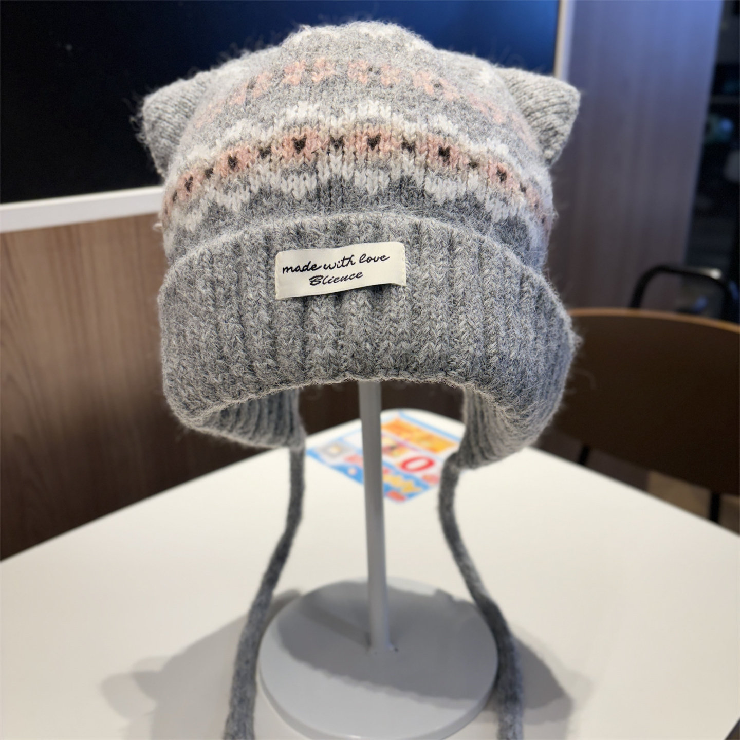 冬季新款费尔岛风加绒保暖可爱猫咪包头帽女复古户外出游护耳帽潮,服饰配件/皮带/帽子/围巾,帽子,淘宝优惠券,粉丝福利购,淘宝优惠卷