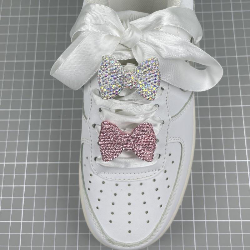 水钻蝴蝶结鞋扣配饰装饰品大爱心