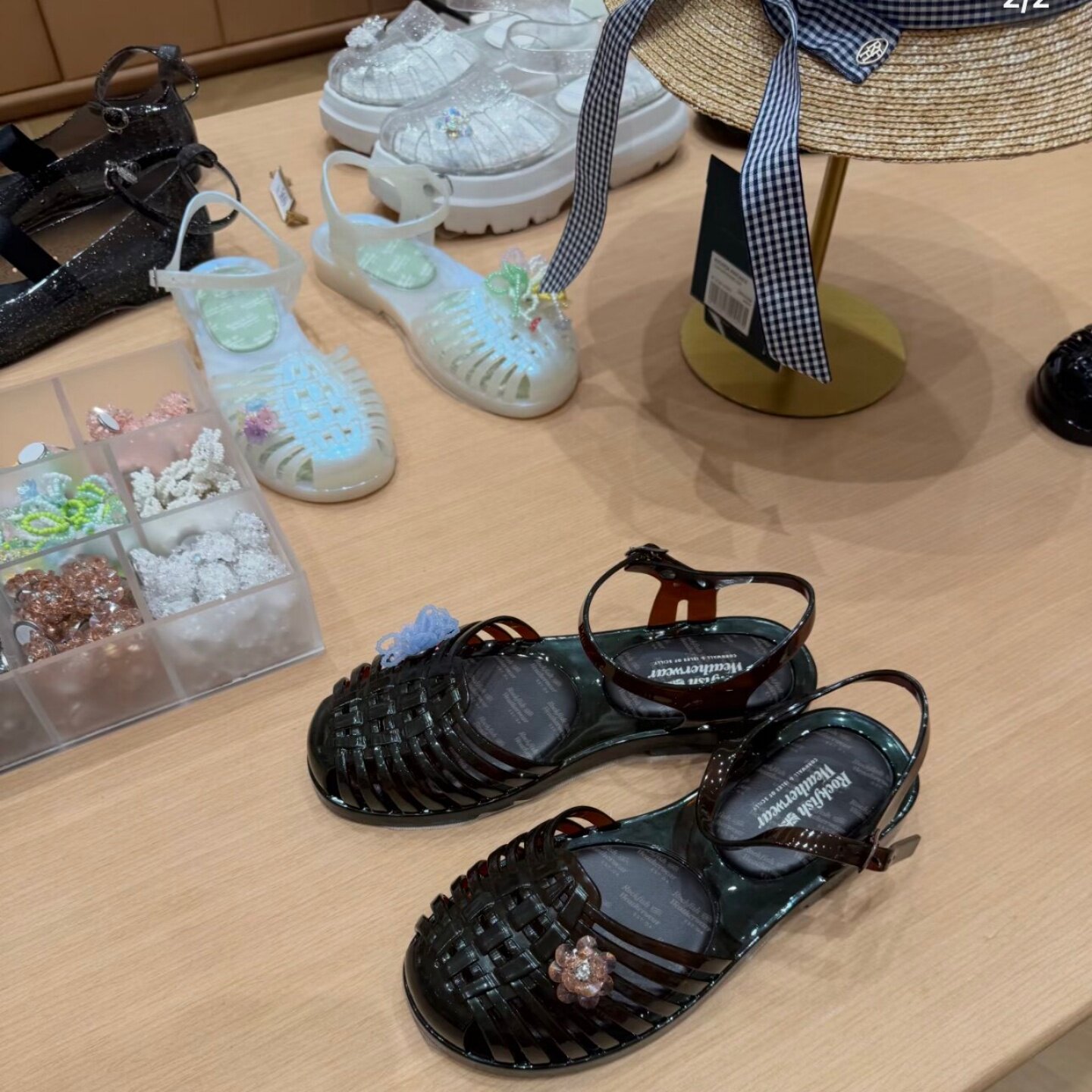 heavenlyjelly韩系粘贴透明鞋花图片