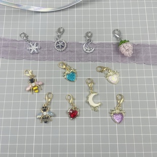 rockfish鞋花芭蕾舞鞋金属爱心装饰配件扣鞋带挂饰鞋花韩系潮流扣