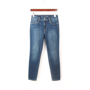 加厚胖MM裤 2025冬款 女小脚裤 牛仔裤 200斤高腰弹力大腿粗 外贸大码