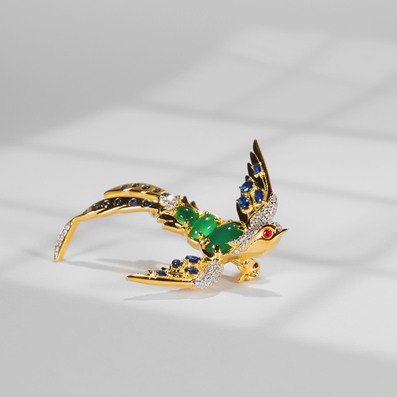 春燕｜华裔千金系列｜银质胸针