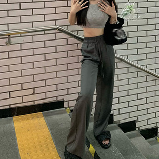 樊樊早安新款冰丝直筒垂感天丝裤百搭显瘦薄款休闲裤子夏季女