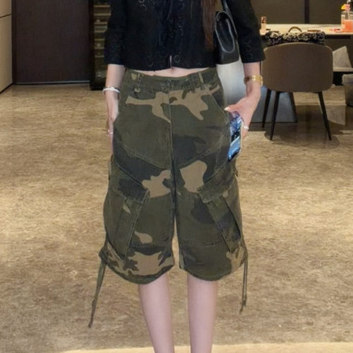 mi彩轻薄工装抽绳伞兵裤