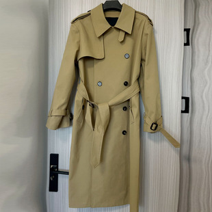 樊樊早安 「晚秋」rose同款韩系氛围感大衣驼色长款风衣外套女秋