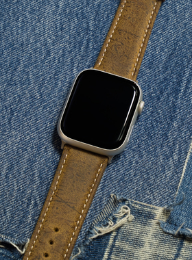 KUDU油蜡复古皮革适用苹果applewatch手表iwatch表带s11/10987