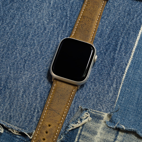iwatch复古kudu油蜡皮革手表表带