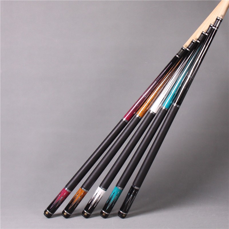 台球杆大头12.8mm魅特mit恶魔系列实木线把大头中式黑八8球九球杆