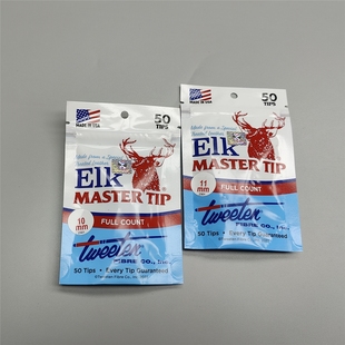 鹿头鹿仔皮头新版ELK MASTER美国10mm11毫米斯诺克单层台球杆皮头