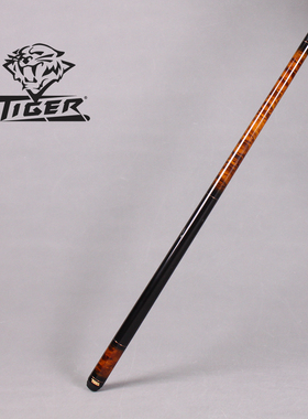 台球杆12.5mm美国TIGER炽虎牌C2-1BR光把中式八球桌球美式九球杆