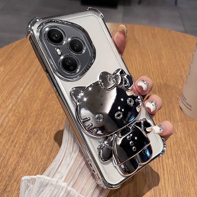 适用荣耀400海外版手机壳透明硅胶honor400pro海外版保护套全包软边防摔DNP-NX9硅胶软壳DNY-NX9时尚创意支架