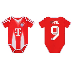 拜仁2526款足球服哈衣幼儿球衣新生儿送礼婴儿9号凯恩7号连体爬服