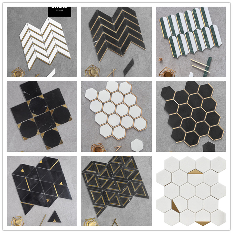 雨典石材马赛克背景墙厂家直销