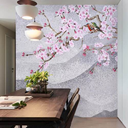 厂家直销马赛克剪画拼图背景墙