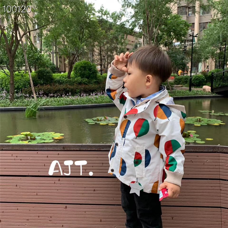 男童时尚户外帽子可拆卸夹克风衣