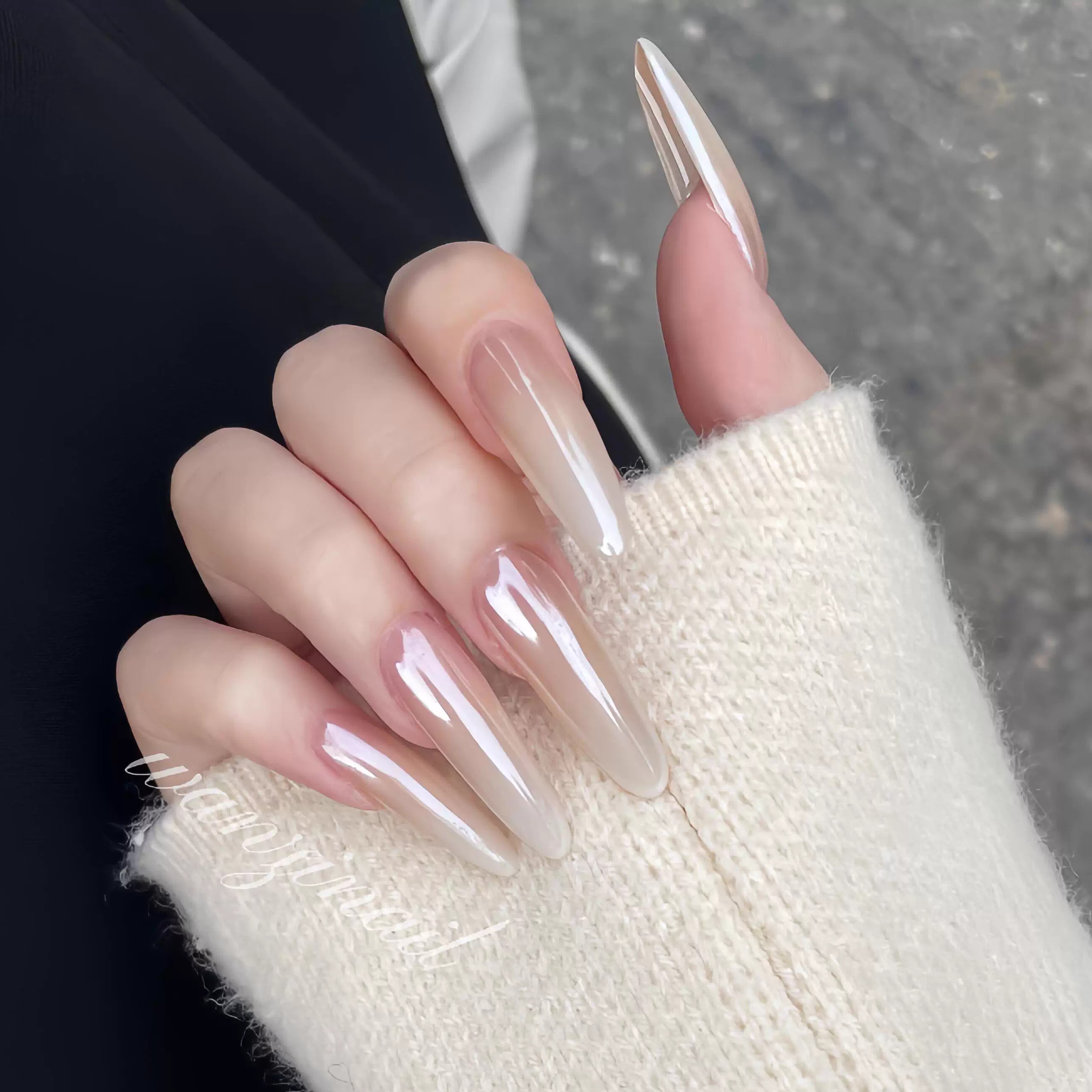 新款显白纯手工穿戴甲