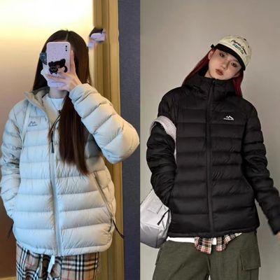 韩版棉服修身排骨羽绒服