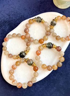 Ink Wander 树影森林 天然彩幽灵绿幽灵手链转运女事业招财