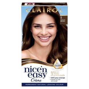 Clairol Nice Easy Tough Up Hair Dye 4 4RR Brown 5 6染发棕色