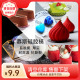 烘焙模具法式 8连心形圆形蛋糕烘焙慕斯模具 甜点烘焙硅胶模具