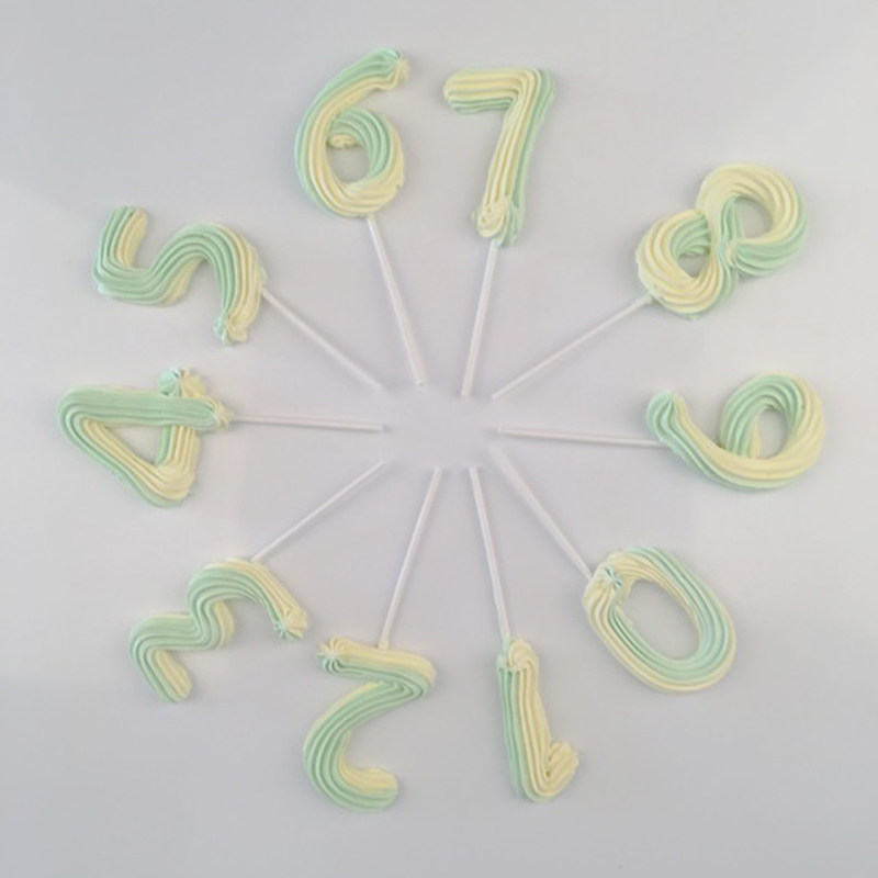 数字蛋白糖彩虹棒棒糖 手工怀旧零食软糖马林糖蛋白糖礼品零食