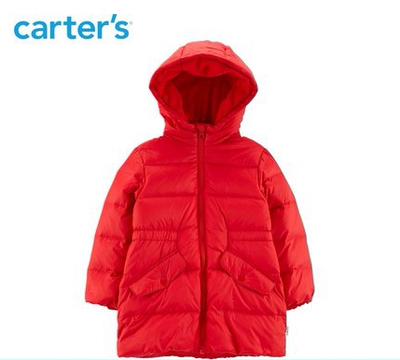 长袖连帽轻薄保暖洋气外套羽绒服