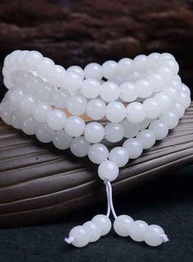 和田色佛珠多圈手链男女款手串项链毛衣链配饰礼物