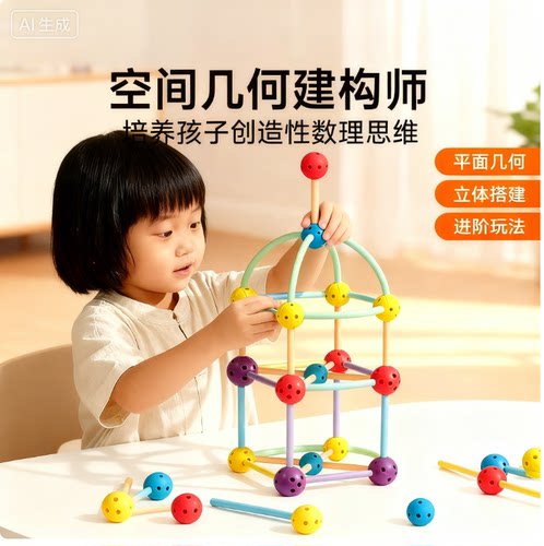 空间几何建构师3D拼搭木