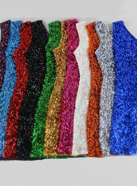 2019新款单肩带闪亮片连衣裙夜店DS歌手舞台演出服聚会礼服