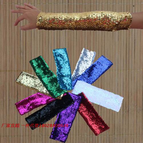 亮片服饰配件嘻哈街舞手套新品