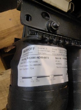 倍福驱动器AX5172配套变压器AX2090-ND50-00 备件/咨询